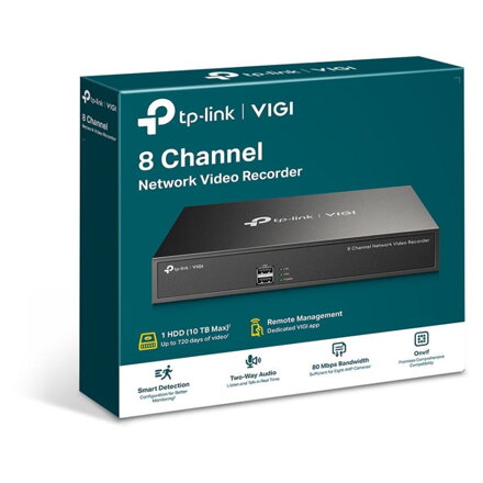 TP-Link VIGI NVR1008H, 8 kanálový NVR
