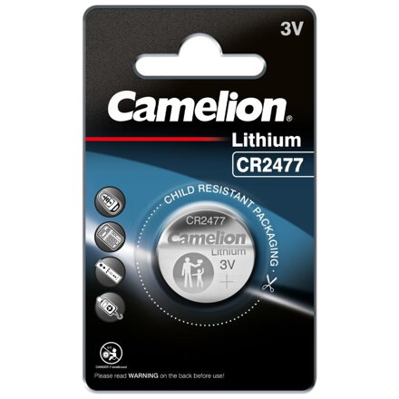 CAMELION CR2477, Lítiová batéria, 3.0V 1000mAh 1ks