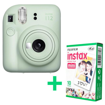FujiFilm Instax Mini 12, Mint Green + 10 foto
