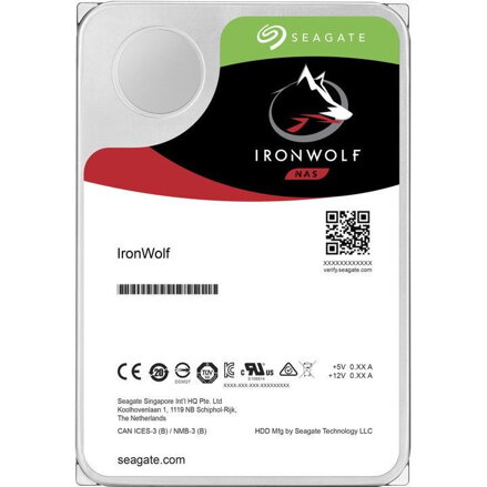 SEAGATE Iron Wolf 12TB/3,5"/256MB/26mm