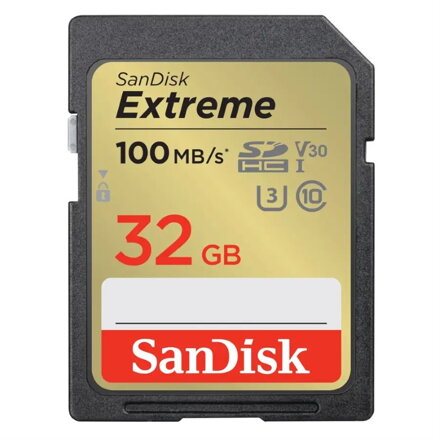 SanDisk Extreme SDHC 32GB 100MB/s Class10, U3, V30