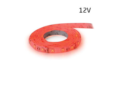 LED pásek 3528  60LED/m IP20 4.8W/m červená, cena za 5cm