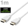 DELTACO Kábel HDMI 2.1 M/M 1m, 8K Ultra High, biel