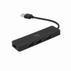 SBOX H-504, 4x USB 3.0 HUB, čierny