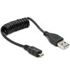 KABEL USB A - MicroB 0.6m kruteny