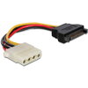 Kábel SATA samec na Molex samica napájací 15 cm