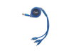 Kábel USB 3v1 samonavíjací Geti GCU 03 modrý