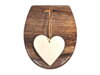 WC sedátko SCHÜTTE WOOD HEART
