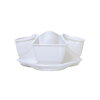 Kvetináč COUBI biely 29,5cm