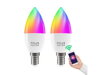 Smart sada LED žiaroviek E14 4,5W RGB Nous P4/2pack WiFi Tuya