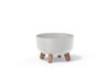 Kvetináč GRACIA LOW ECO WOOD 23,5 cm biely