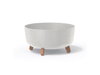 Kvetináč GRACIA LOW ECO WOOD 38cm biely