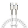 Kábel BASEUS Cafule USB-C/Lightning 2m White 20W