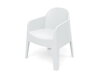 Stolička záhradná MILANE 680x600x805mm - biela