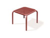 Stôl odkladací BRENE 545x535x415mm - retro červená