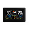 Meteostanice, extra velký barevný LCD, teplota, vlhkost, tlak, RCC, USb nabíjení, černá TE81