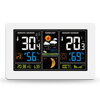 Meteostanice SOLIGHT TE81W extra velký barevný LCD, teplota, vlhkost, tlak, RCC, USb nabíjení, bílá