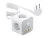 Predlžovací kábel BASEUS PowerCombo Cube White 1,5m