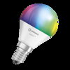 LEDVANCE SMART LED žiarovka CLAS P 40 4,9 W E14 Multicolor
