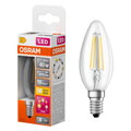 OSRAM LED stmievateľná žiarovka E14 4W 2700K B40 číra, teplá biela