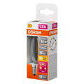 OSRAM LED stmievateľná žiarovka E14 4W 2700K B40 číra, teplá biela