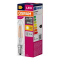 OSRAM LED žiarovka E14 4W 2700K číra,  Filament, teplá biela