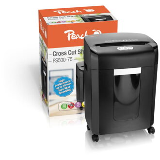 PEACH Skartovač Cross Cut Shredder PS500-75