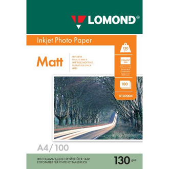 LOM - Pho Inkj Matt 130g/m2  100/A4 DS