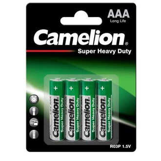 CAMELION Batérie SUPER HD zink-chlorid AAA 4ks R03