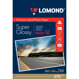 LOM PremPhSuperGlossy 20x270g/m2 10x15 1106102