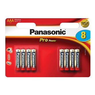 PANASONIC PRO POWER, Batérie, AAA, LR03, 1,5V, 8ks