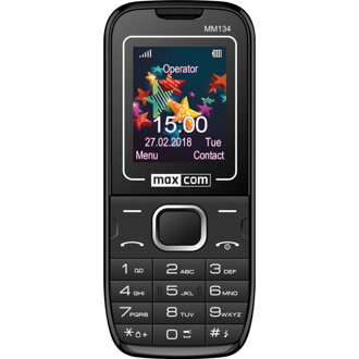 MAXCOM Telefón DUAL Sim MM134 čierny