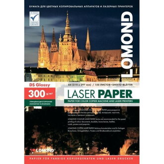LOMOND Papier laser lesklý, 300 g/m2 A4, 150 hár