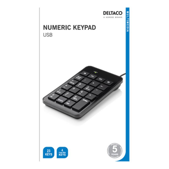 DELTACO TB-120, Numerická USB klávesnica
