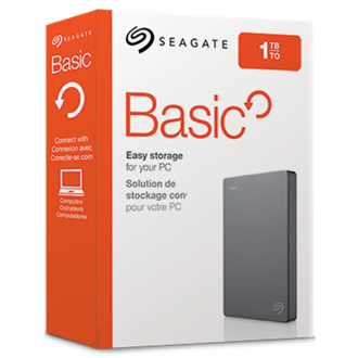 SEAGATE Basic Portable 2,5" USB3.0 1TB, sivý