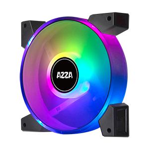 AZZA HURRICANE II ARGB fan 12cm, Ventilátor PC