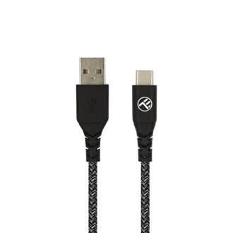 TELLUR Green, Kábel USB/USB Type C, Nylon, 1m, blk