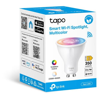TP-LINK Tapo L630, Smart Wi-Fi LED GU10, 350lm
