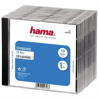 HAMA Box na 1x CD/DVD/BR 10mm plast, 10ks