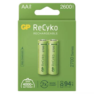 GP B2127 ReCyko 2700 (AA), Batérie 2ks