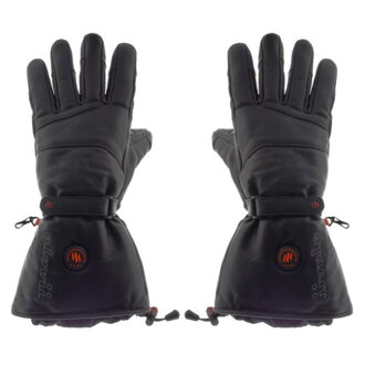 GLOVII Ski Leather, Vyhrievané rukavice, XL, čier