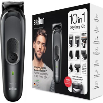 BRAUN MGK 7321, Zastrihávač brady 10v1, Silver