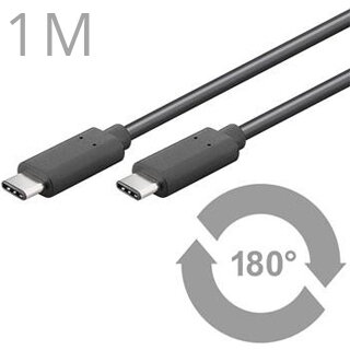 CABLE KU31CC1BK USB3.1 Typ C male/male