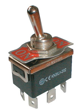 Přepínač páčkový  2pol./6pin  ON-ON 250V/10A