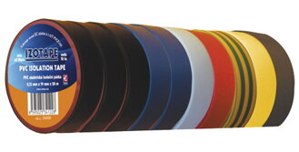 Izolační páska PVC 19/20m barevný mix 10ks
