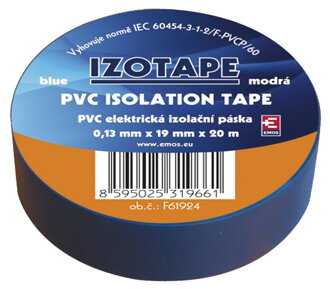Izolační páska PVC 19/20m  modrá