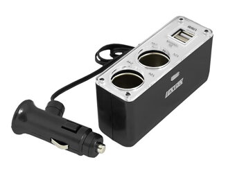 USB Autoadaptér 2x 12V, 2x USB konektor
