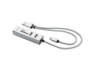 Redukce USB hub YENKEE + OTG + čtečka YHC 102SR