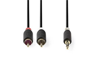 Kábel audio 1x JACK 3.5 mm konektor - 2x CINCH konektor 2m NEDIS CABW22200AT20