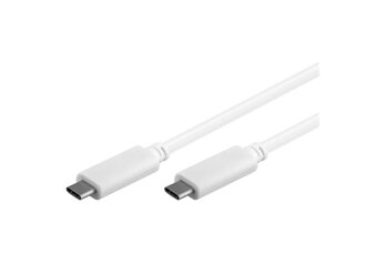 Kábel USB 3.1 C / USB C konektor 1m biely